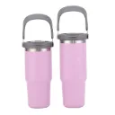 Custom Branded Travel Tumbler with Carry Handle