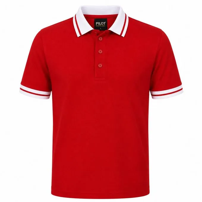 Custom Branded Red-White Polo Shirts Kenya