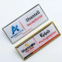 Classic Pin Name Tags in Gold & Silver | Sokev Studio