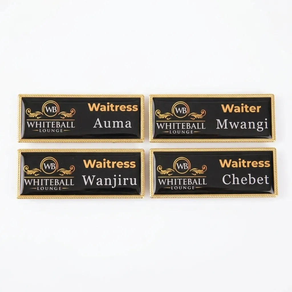 Magnetic Name Badge (Silver)