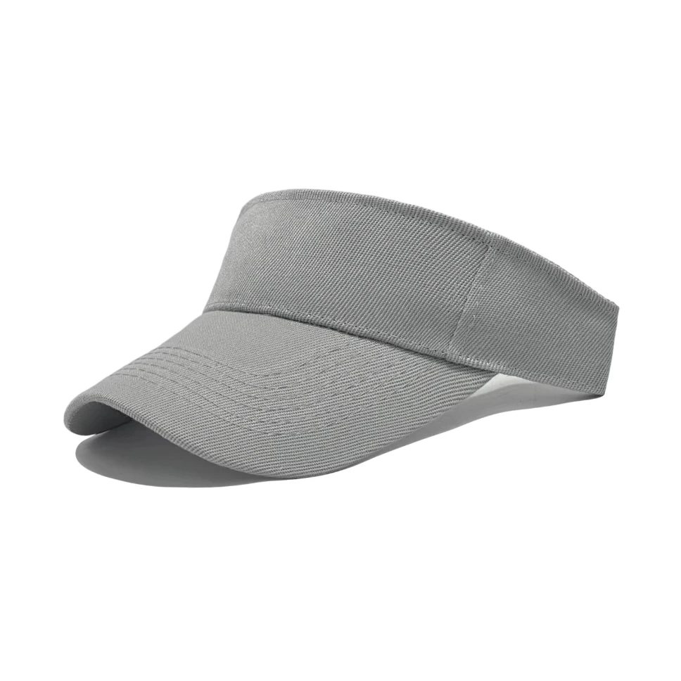 Branded Visor Cap 56–58cm | Corporate & Promotional Headwear (Grey)