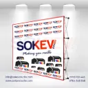 Pop-Up Backdrop Banner Stand | Collapsible Backdrop Stand | Trade Show Media Wall & Photo Booth Display– Sokev Studio